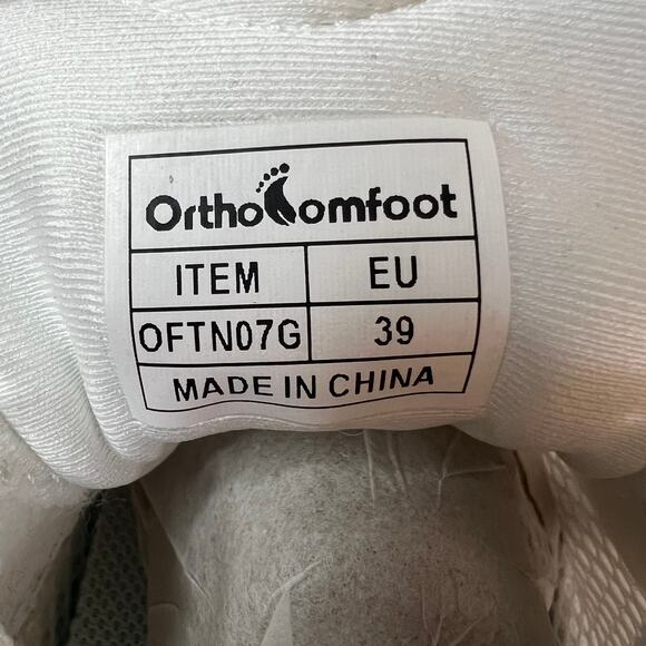 OrthoComfoot Orthopedic Diabetic Walking Shoes White Women’s 39 - Picture 6 of 14